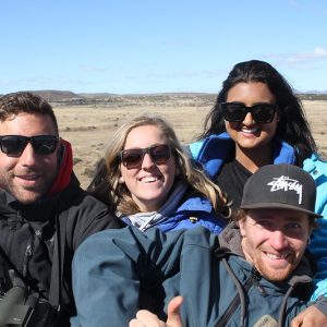 students on A hike