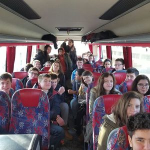 students on a school bus