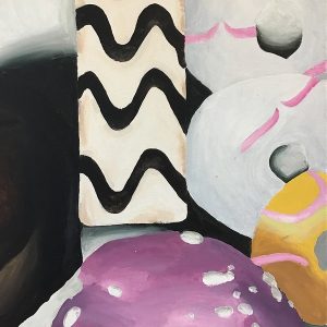 painting of doughnuts