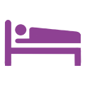 Sleeping bed logo