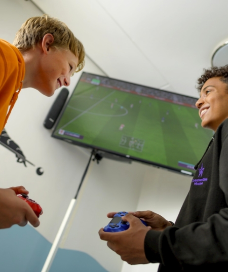 boys playing games