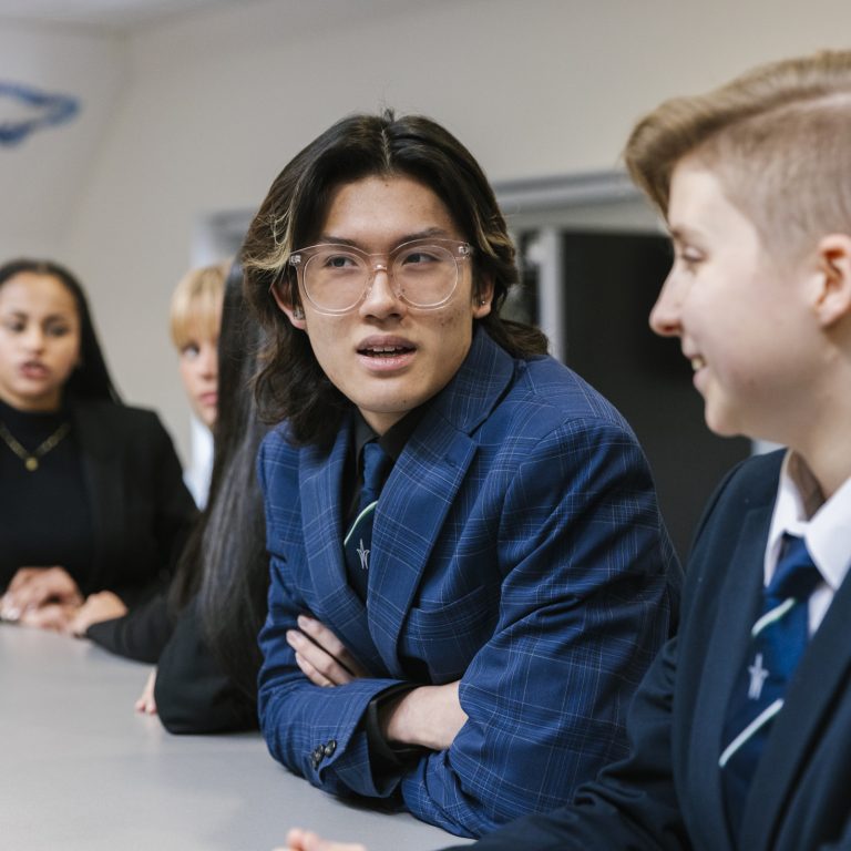 students in the common room