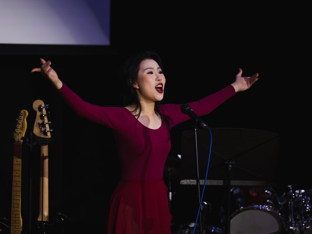 girl singing